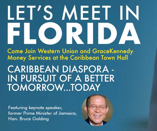 Bruce Golding to address GraceKennedy/Western Union 2018 Caribbean Town  Hall Series in Lauderhill - CNW Network